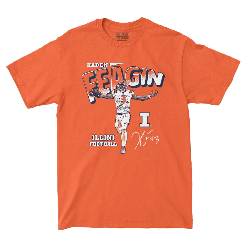 Football Jersey for Football-Themed Gifts for Kids-EXCLUSIVE RELEASE: Kaden Feagin Classics Orange Tee