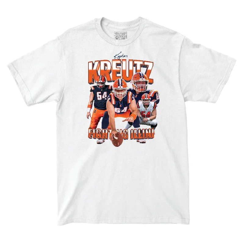 Football Jersey for High School Team Merchandise-EXCLUSIVE RELEASE: Josh Kreutz Trenches White Tee