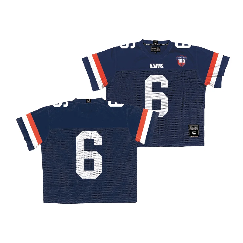 Football Jersey for Special Edition Fan Gear-Illinois Throwback Football Jersey - Dennis Briggs Jr.