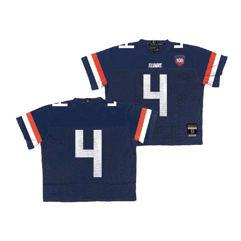 Football Jersey for Custom Fan Gear-Illinois Throwback Football Jersey  - Zakhari Franklin