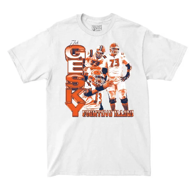 Football Jersey for Local School Football Teams-EXCLUSIVE RELEASE: Josh Gesky Trenches White Tee