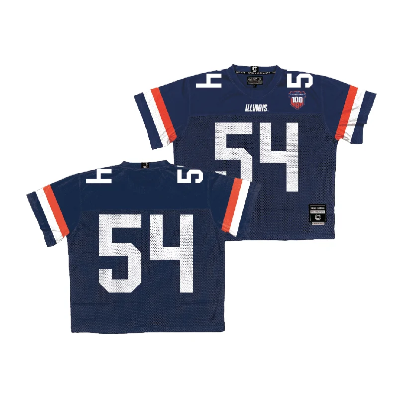 Football Jersey for Football Players and Fans-Illinois Throwback Football Jersey - Demetrius John