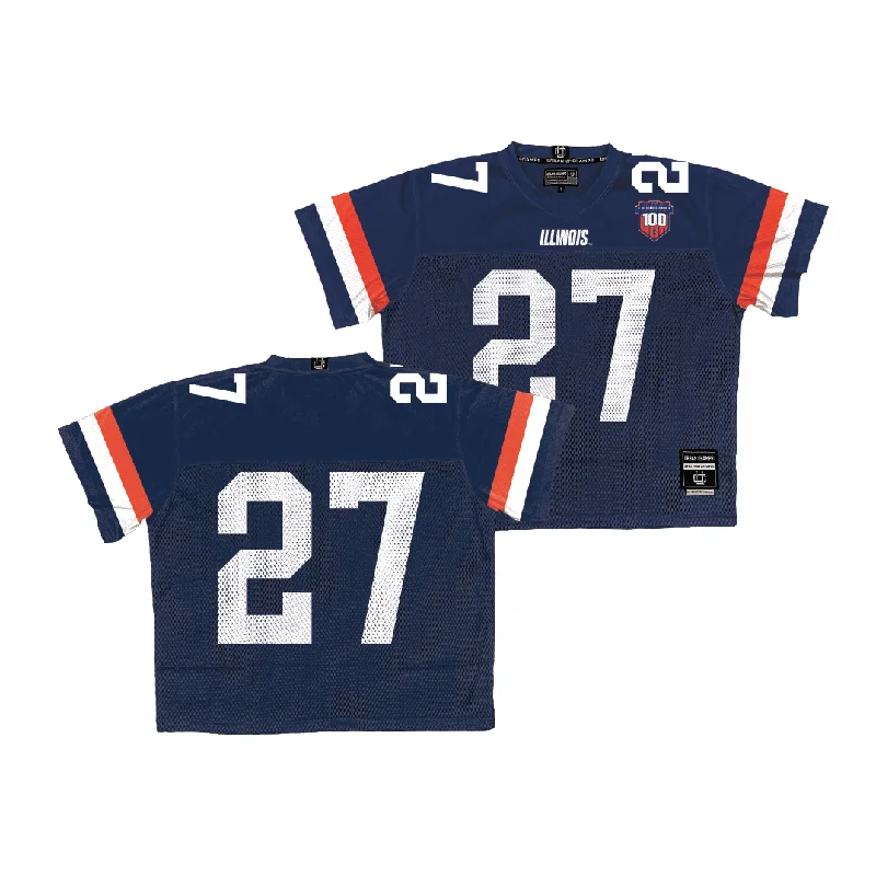 Football Jersey for Special Event Apparel-Illinois Throwback Football Jersey - Ethan Moczulski