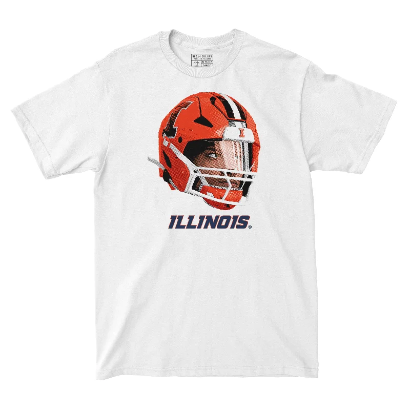 Football Jersey for Custom Team Jerseys for Kids-EXCLUSIVE RELEASE: Matthew Bailey Helmet White Tee