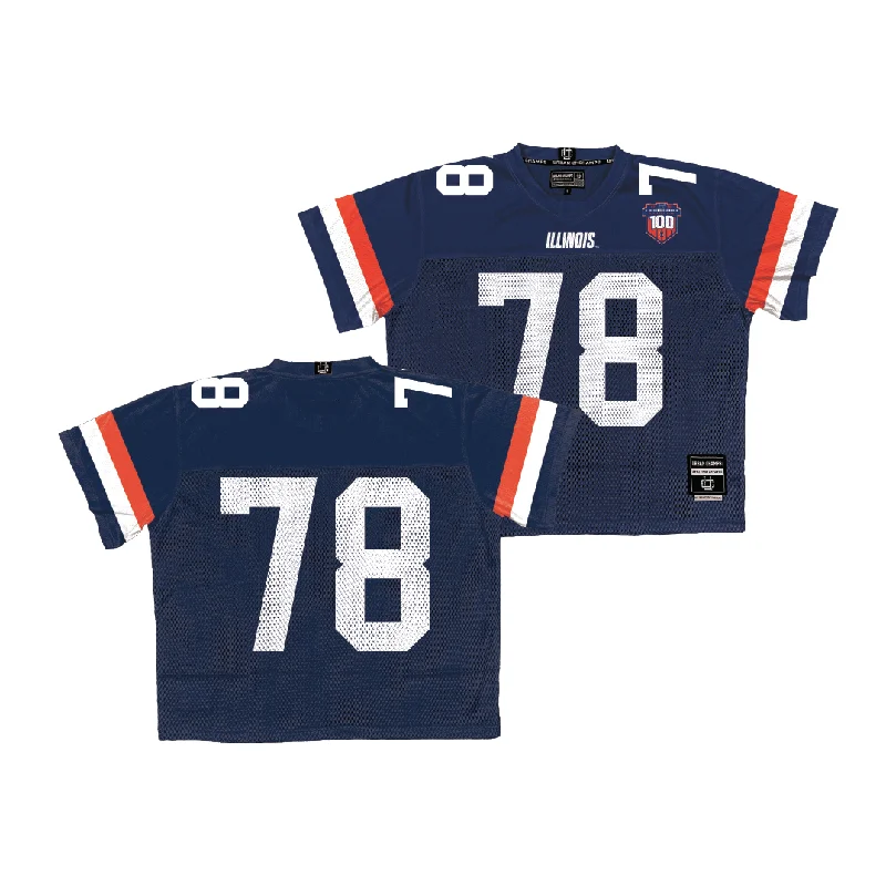 Football Jersey for Sports Tournaments-Illinois Throwback Football Jersey - Kevin Wigenton II