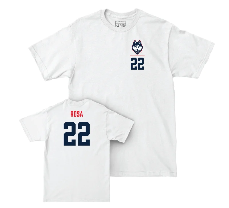 Football Jersey for Football Apparel for All Ages-UConn Football Logo White Comfort Colors Tee - Victor Rosa | #22