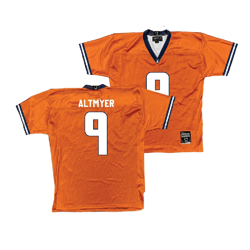 Football Jersey for Local Football Tournaments-Orange Football Fighting Illini Jersey - Luke Altmyer