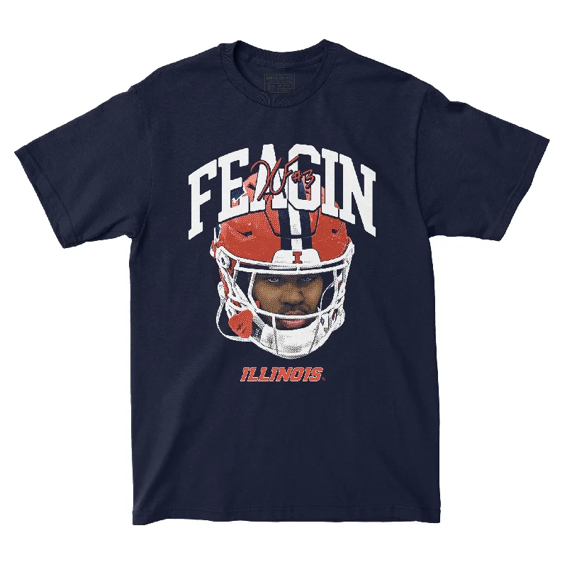 Football Jersey for Custom Jerseys for Local Football Teams-EXCLUSIVE RELEASE: Kaden Feagin Portrait Navy Tee