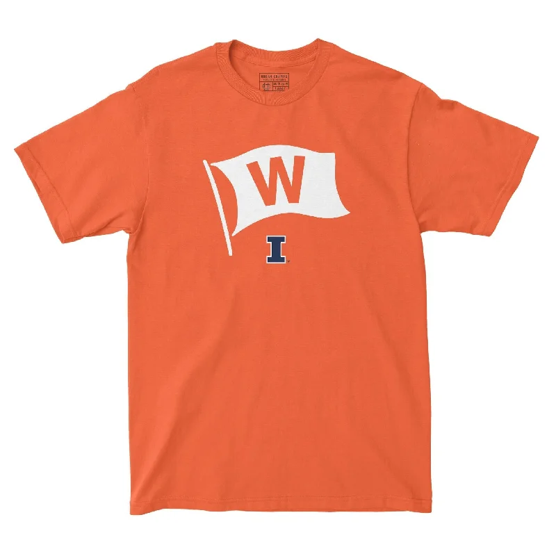 Football Jersey for Special Edition Football Jerseys-EXCLUSIVE RELEASE: Illinois Football Fly The W Orange Tee