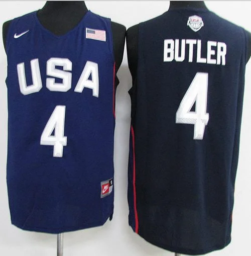 Basketball Jersey for Custom Jerseys for Local Basketball Teams-Team USA #4 Jimmy Butler Navy Blue 2016 Dream Team Stitched Basketball Jersey