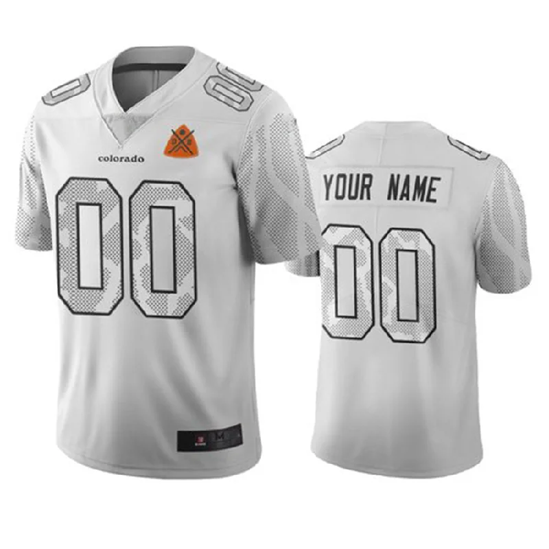 Rugby Jersey for Customized Jerseys for Rugby Fans-Custom D.Broncos White Vapor Limited City Edition Jersey Stitched Jersey American Football Jerseys