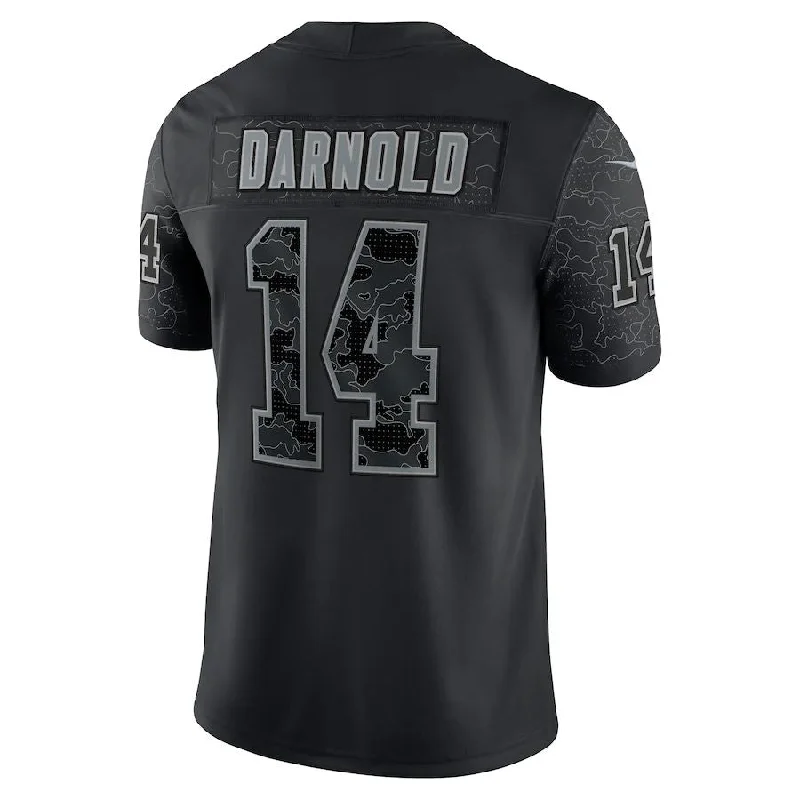 Rugby Jersey for Special Promotions-C.Panthers #14 Sam Darnold Black RFLCTV Limited Jersey Stitched American Football Jerseys