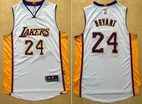 Basketball Jersey for Local Basketball Teams-Revolution 30 Lakers #24 Kobe Bryant White Stitched Basketball Jersey