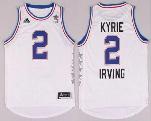 Basketball Jersey for Professional Basketball Teams-Cavaliers #2 Kyrie Irving White 2015 All Star Stitched Basketball Jersey