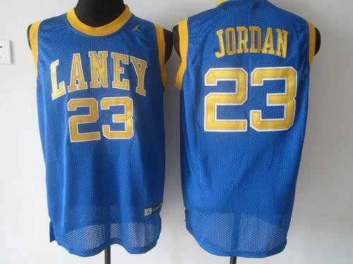 Basketball Jersey for Player Recognition-Bulls #23 Michael Jordan Blue Laney High School Classic Stitched Basketball Jersey