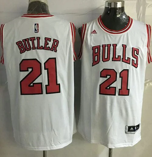 Basketball Jersey for Custom Fan Apparel for Local Teams-Revolution 30 Bulls #21 Jimmy Butler White Stitched Basketball Jersey