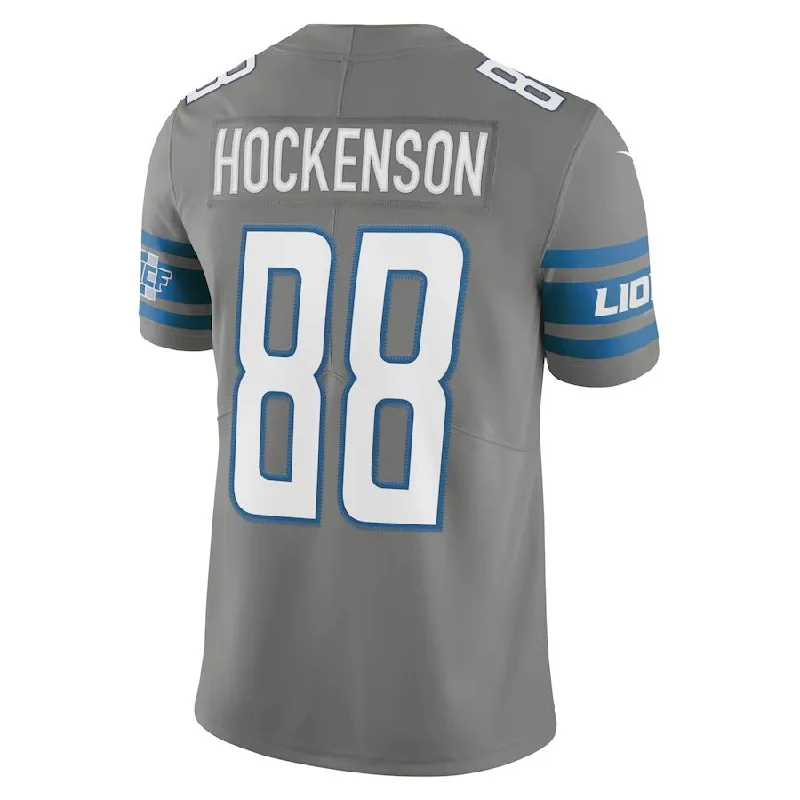 Rugby Jersey for National Rugby Team Gear-D.Lions #88 T.J. Hockenson Steel Vapor Limited Jersey Stitched American Football Jerseys