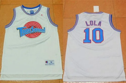 Basketball Jersey for Team Spirit Apparel-Space Jam Tune Squad #10 Lola Bunny White Movie Stitched Basketball Basketball Jersey