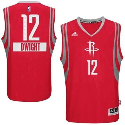 Basketball Jersey for Custom Sizes-Rockets #12 Dwight Howard Red 2014-15 Christmas Day Stitched Basketball Jersey