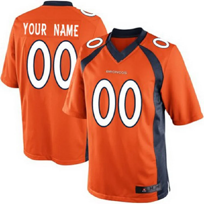 Rugby Jersey for Limited Edition Fan Gear-Custom D.Broncos 2013 Orange Limited Jersey Stitched Jersey American Football Jerseys