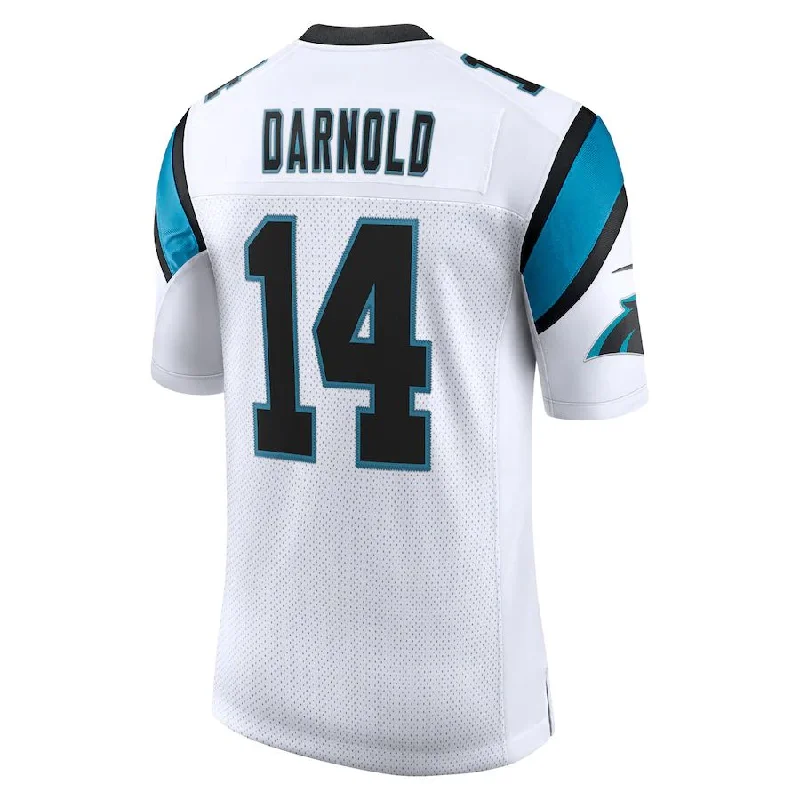 Rugby Jersey for Tournament Apparel-C.Panthers #14 Sam Darnold White Vapor Limited Jersey Stitched American Football Jerseys