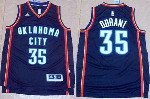 Basketball Jersey for Custom Team Wear for Leagues-Thunder #35 Kevin Durant Black New Fashion Stitched Basketball Jersey