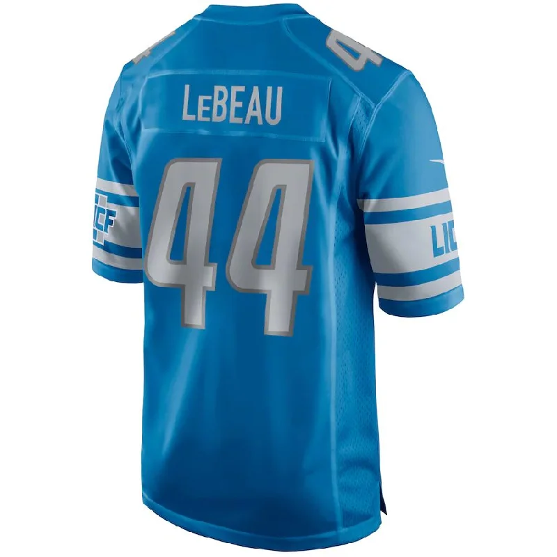 Rugby Jersey for Fan Gear for Rugby Games-D.Lions #44 Dick LeBeau  Blue Game Retired Player Jersey Stitched American Football Jerseys