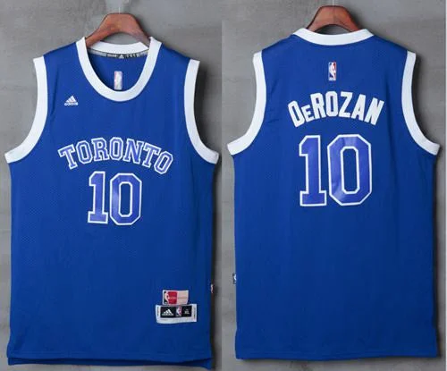 Basketball Jersey for Custom Team Jerseys for Kids-Raptors #10 DeMar DeRozan Light Blue Stitched Basketball Jersey