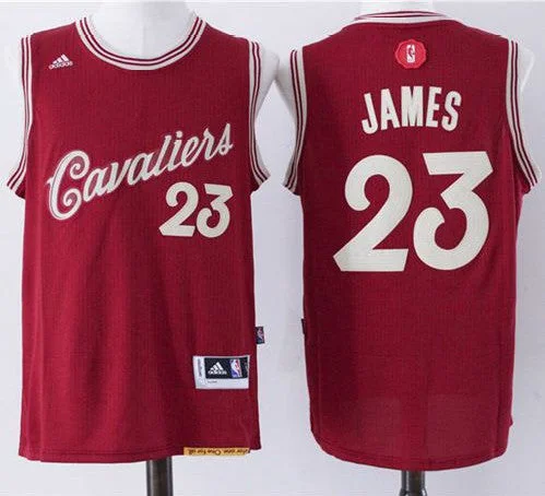 Basketball Jersey for Basketball Players and Fans-Cavaliers #23 LeBron James Red 2015-2016 Christmas Day Stitched Basketball Jersey