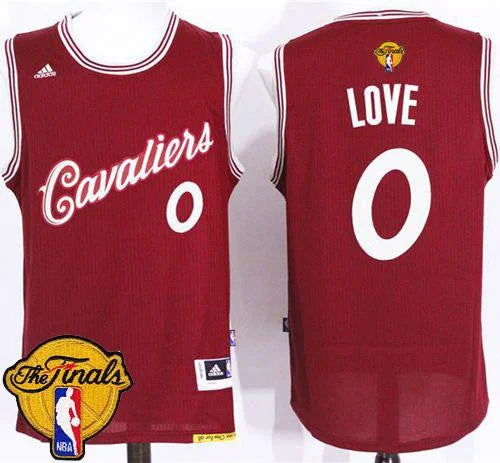 Basketball Jersey for Special Promotions-Cavaliers #0 Kevin Love Red 2015-2016 Christmas Day The Finals Patch Stitched Basketball Jersey