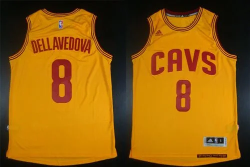 Basketball Jersey for Sports Tournaments-Revolution 30 Cavaliers #8 Matthew Dellavedova Gold Stitched Basketball Jersey