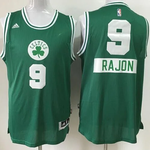 Personalized Basketball Jersey for Fans-Celtics #9 Rajon Rondo Green 2014-15 Christmas Day Stitched Basketball Jersey