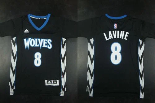 Basketball Jersey for Custom Graphics and Designs-Timberwolves #8 Zach LaVine Black Alternate Stitched Basketball Jersey