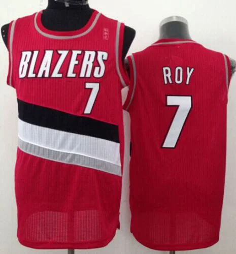 Basketball Jersey for Retro Basketball Fan Apparel-Revolution 30 Blazers #7 Brandon Roy Red Stitched Basketball Jersey