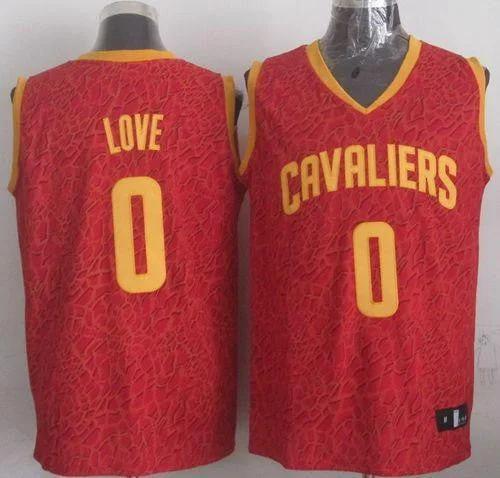 Basketball Jersey for Fundraising Campaigns-Cavaliers #0 Kevin Love Red Crazy Light Stitched Basketball Jersey