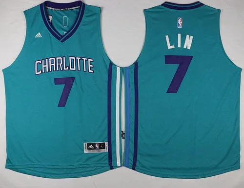 Basketball Jersey for Personalized Jerseys for School Teams-Hornets #7 Jeremy Lin Teal Stitched Basketball Jersey