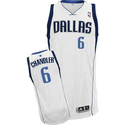 Basketball Jersey for Holiday Gifts-Mavericks #6 Tyson Chandler White Revolution 30 Stitched Basketball Jersey