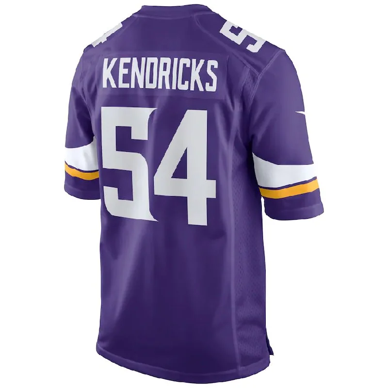 Rugby Jersey for Fun Local Events and Tournaments-MN.Vikings #54 Eric Kendricks Purple Game Jersey Stitched American Football Jerseys