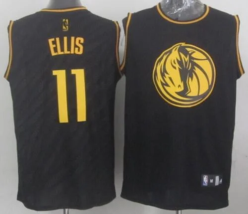 Basketball Jersey for Personalized Jerseys for Events-Mavericks #11 Monta Ellis Black Precious Metals Fashion Stitched Basketball Jersey