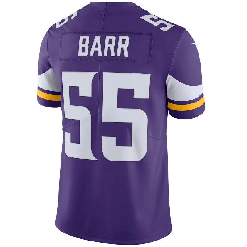 Rugby Jersey for Fun Family Rugby Games-MN.Vikings #55 Anthony Barr  Purple Vapor Untouchable Limited Player Jersey Stitched American Football Jerseys