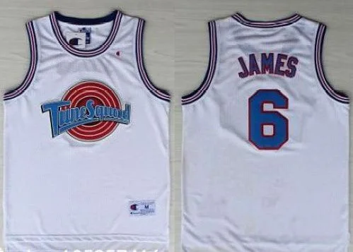 Basketball Jersey for Basketball Players’ Custom Apparel-Space Jam Tune Squad #6 James White Stitched Basketball Basketball Jersey