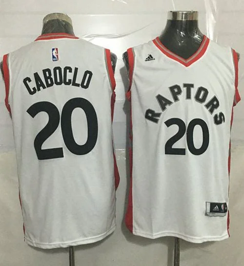 Basketball Jersey for Group Apparel for Teams-Raptors #20 Bruno Caboclo White Stitched Basketball Jersey