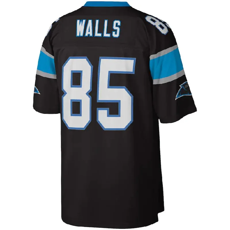 Custom Rugby Jersey for Teams-C.Panthers #85 Wesley Walls Mitchell & Ness Black 1996 Legacy Replica Jersey Stitched American Football Jerseys