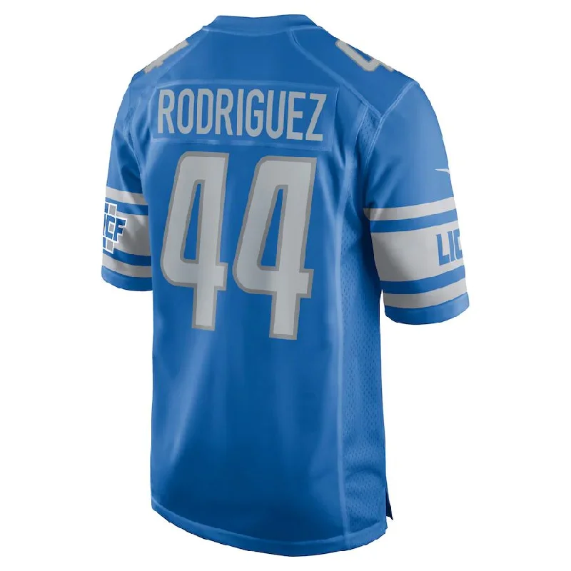 Rugby Jersey for Kids’ Rugby Team Gear-D.Lions #44 Malcolm Rodriguez Blue Player Game Jersey Stitched American Football Jerseys