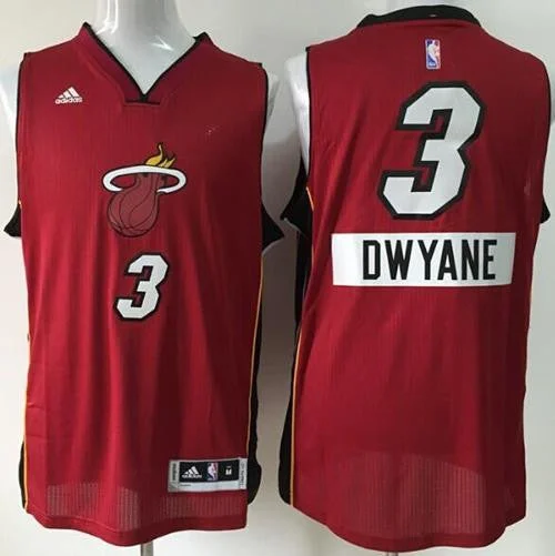 Basketball Jersey for Special Edition Jerseys-Heat #3 Dwyane Wade Red 2014-15 Christmas Day Stitched Basketball Jersey