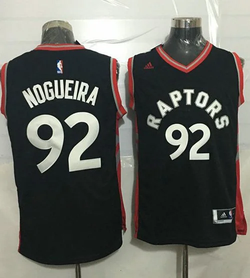 Basketball Jersey for Exclusive Basketball Gear for Fans-Raptors #92 Lucas Nogueira Black Stitched Basketball Jersey