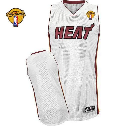 Basketball Jersey for Holiday Gifts for Basketball Fans-Revolution 30 Heat Blank White Finals Patch Stitched Basketball Jersey