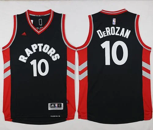 Basketball Jersey for Customizable Fan Apparel-Revolution 30 Raptors #10 DeMar DeRozan Black Stitched Basketball Jersey