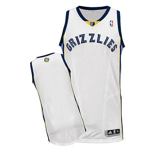 Basketball Jersey for Fundraising Events-Revolution 30 Grizzlies Blank White Stitched Basketball Jersey