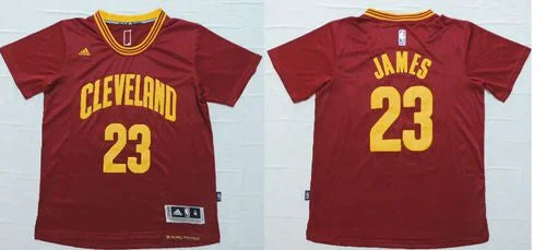 Basketball Jersey for Basketball Jerseys for Group Orders-Cavaliers #23 LeBron James Red Short Sleeve Stitched Basketball Jersey